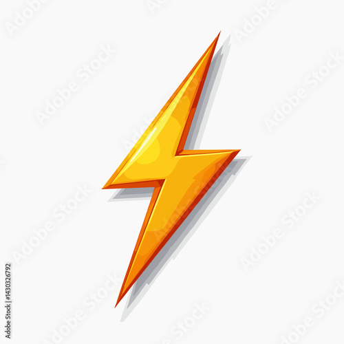 electric yellow lightning bolt icon