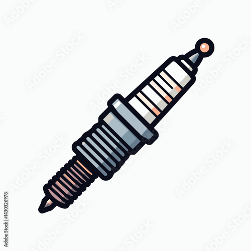 d illustration of pen with ink cartridge