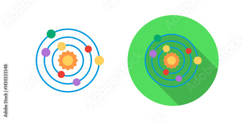 Solar System Vector Icon