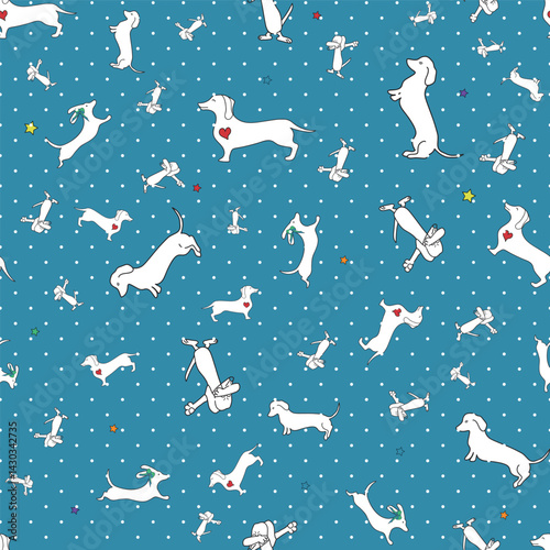 The  Dachshund  story that adopted me .Cartoon and funny pattern surface designs .
