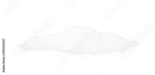 pile of white snow in winter isolated on white or transparent png