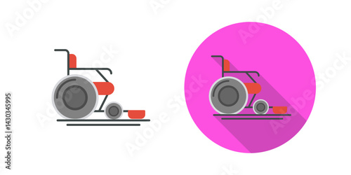 Wheel Chair Vector Icon