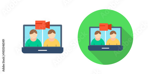 Video Conference Vector Icon