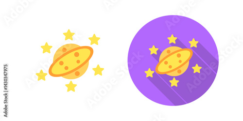 Saturn Vector Icon