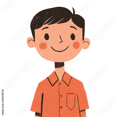 Student boy illustration cartoon happy vector