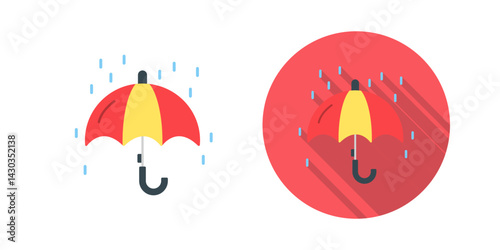 Raining Vector Icon