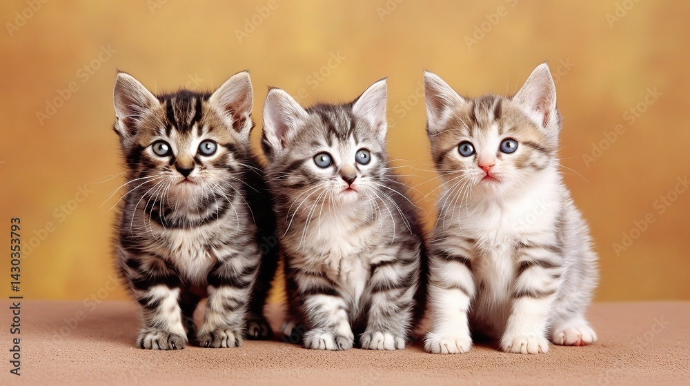 An endearing American Shorthair cat is attractively presented. The American Shorthair, known for its robust and sturdy build, sports a dense and plush coat that comes in a wide array of colors and pat An endearing American Shorthair cat is attractively presented. The American Shorthair, known for its robust and sturdy build, sports a dense and plush coat that comes in a wide array of colors and pat