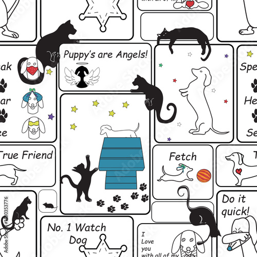 The  Dachshund  story that adopted me .Cartoon and funny pattern surface designs .
