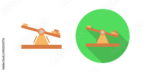 Seesaw Vector Icon