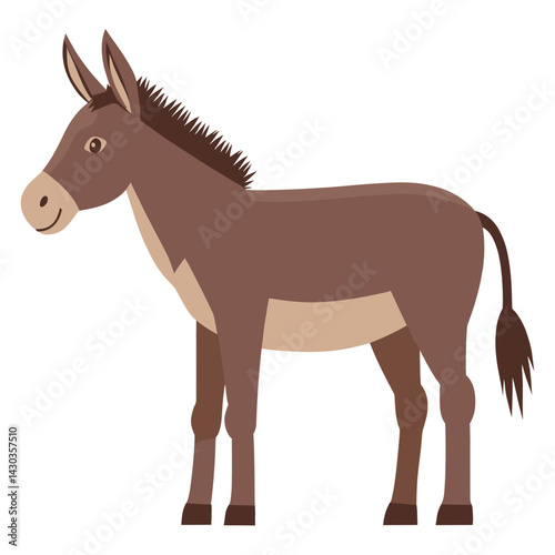 Donkey illustration animal cartoon vector