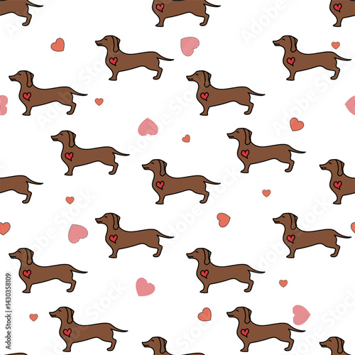 The  Dachshund  story that adopted me .Cartoon and funny pattern surface designs .
