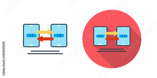 Data Synchronization Vector Icon