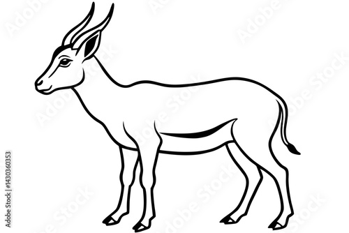Wildlife Saiga Antelope Vector