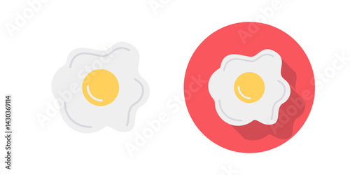 Fried egg Vector Icon
