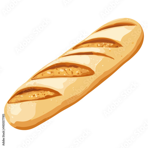 A baguette illustration bread food  vector