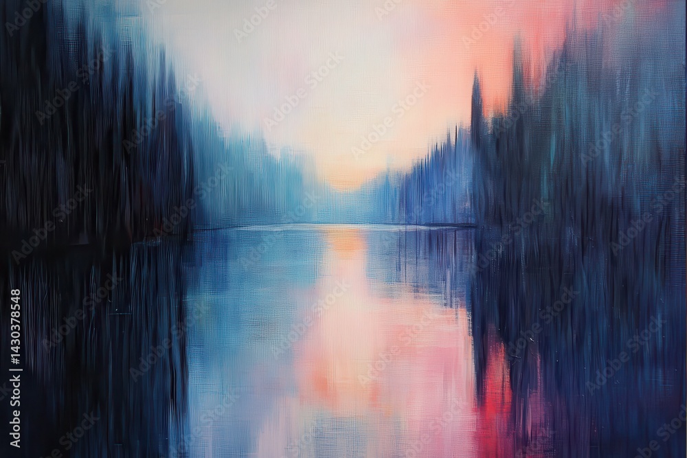 premium quality image of beautiful sunset over the forest lake premium quality image of beautiful sunset over the forest lake