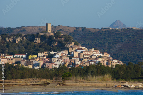 The hill town of Posada, Sardinia, Italy