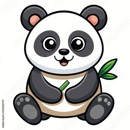 Cute cartoon panda