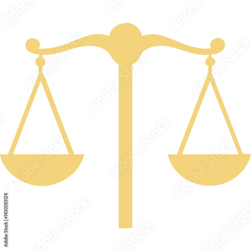 Elegant Gold Scales of Justice Symbolizing Fairness and Balance