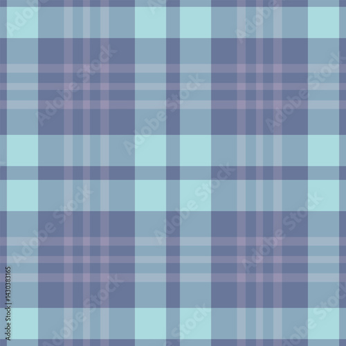 Sheet seamless background tartan, style plaid pattern check. Production vector fabric textile texture in pastel and blue colors.