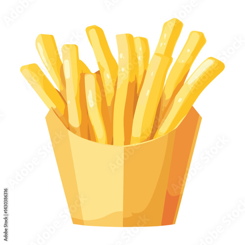 French Fride illustration cartoon french vector