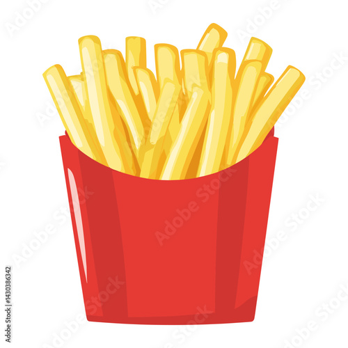 French Fride illustration cartoon french vector