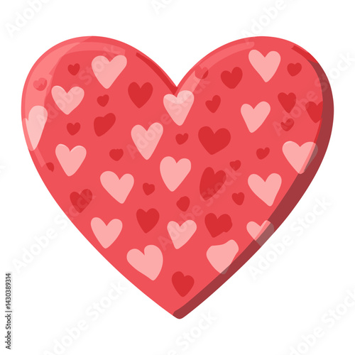 Carttoon heart icon pattern valentine's clothing vector
