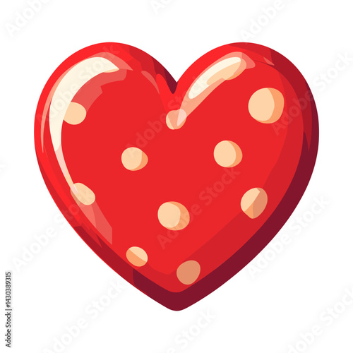 Carttoon heart icon pattern symbol illustration vector