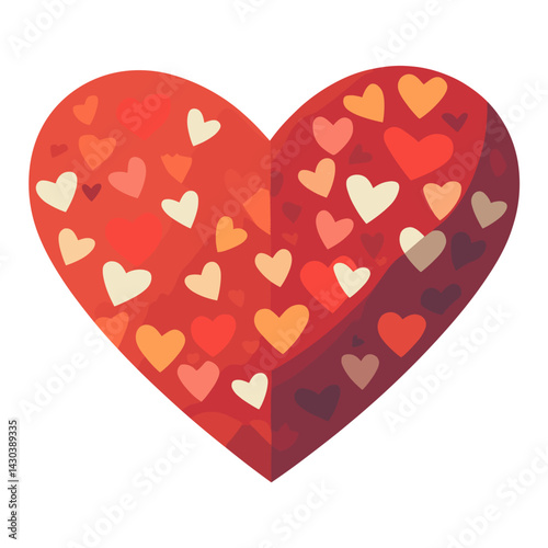 Carttoon heart icon illustration valentine romantic vector