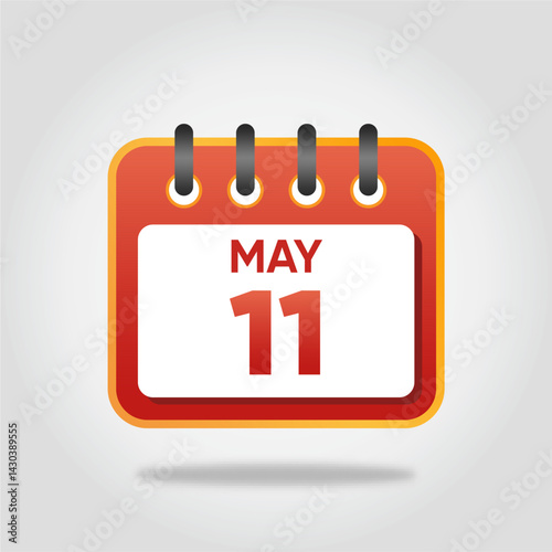 May 11 Calendar Illustration