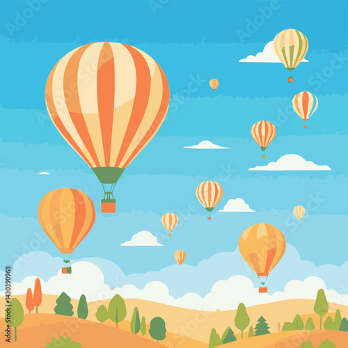 hot air balloon in sky