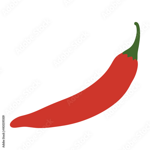 Chilli illustration vegetable pepper vector