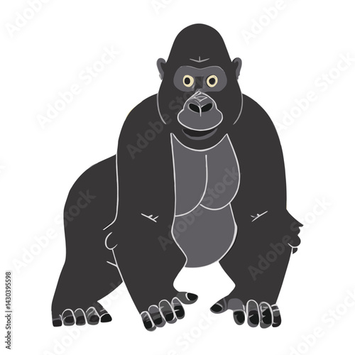 Gorillas gorilla animal illustration vector