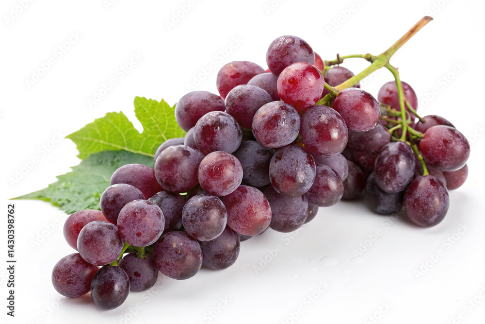 Grapes isolated on white background
