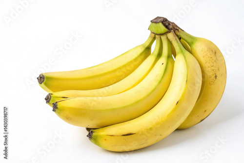 Obraz na płótnie Bananas isolated on white background w salonie