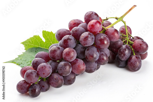 Obraz na płótnie Grapes isolated on white background w salonie