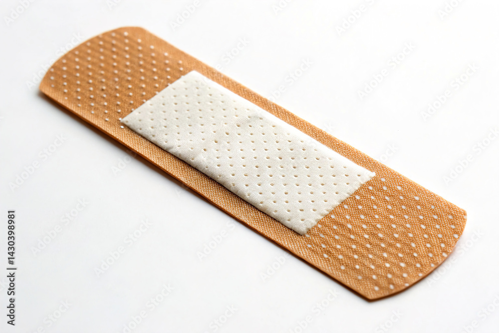 Band-aids isolated on white background