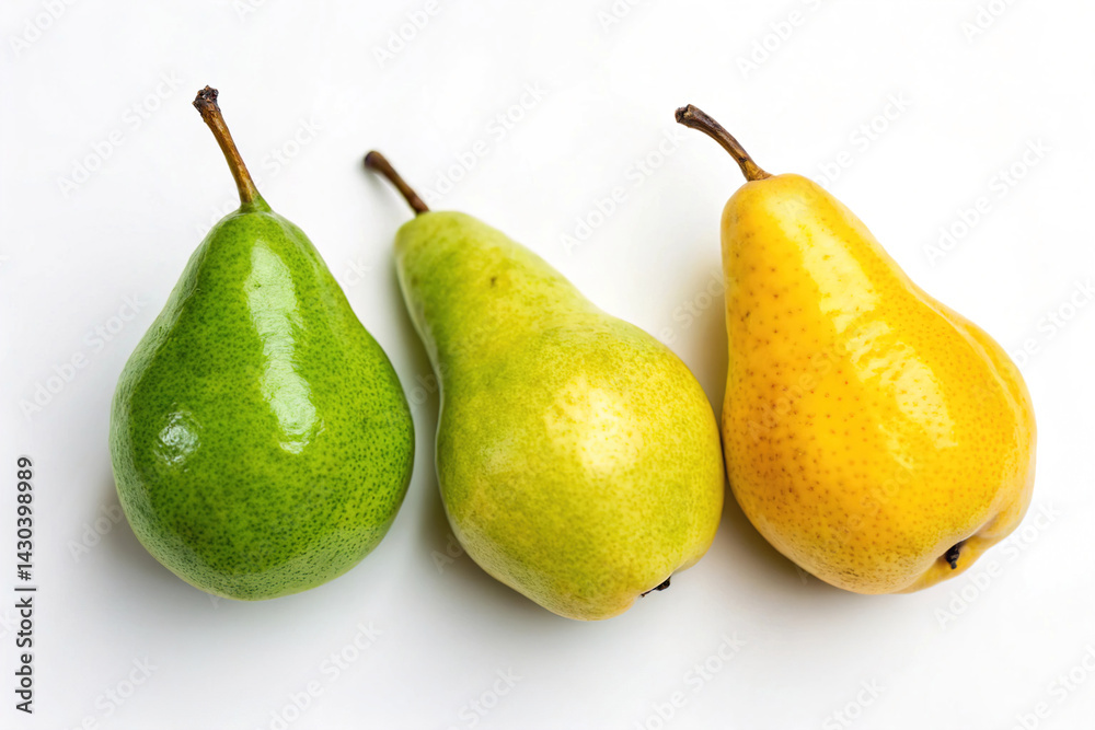 Pears isolated on white background