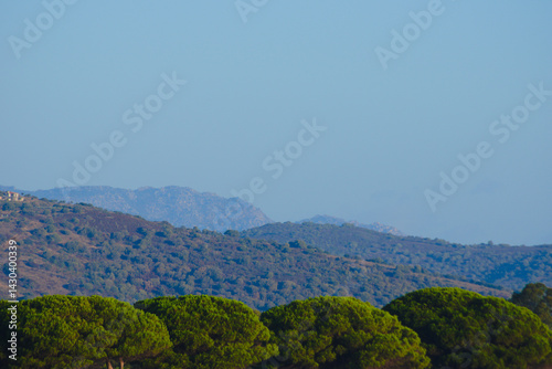 The hills near the Tyrrhenian coast. Posada, Sardinia, Italy