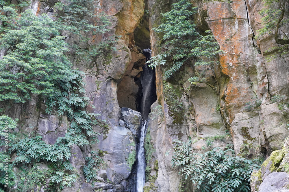 Wasserfall Salto do Cabritio bei bei Ribeira Grande auf São Miguel