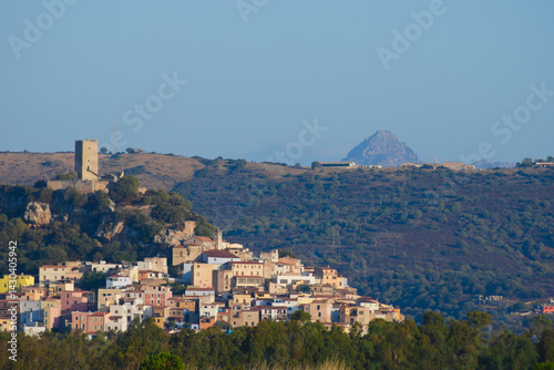 The hill town of Posada, Sardinia, Italy