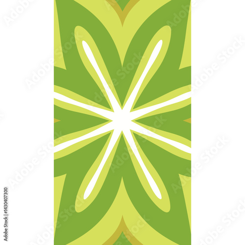 Star shape green illustration pattern vector