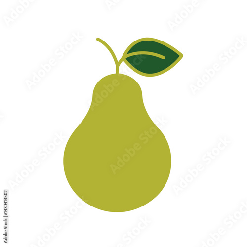 pear on a white background