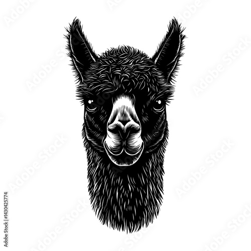 Illustration animal black white vector