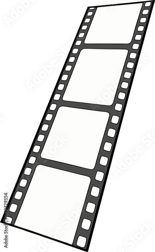 film strip isolated on white