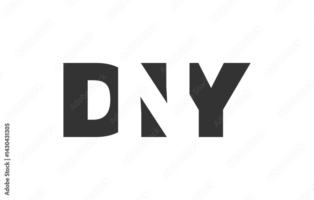 DNY logo design. Initial letter D N Y bold font style for tech startups, consulting, corporate branding. Creative company name, headlines typography identity, trendy logotype. DNY logo design. Initial letter D N Y bold font style for tech startups, consulting, corporate branding. Creative company name, headlines typography identity, trendy logotype.