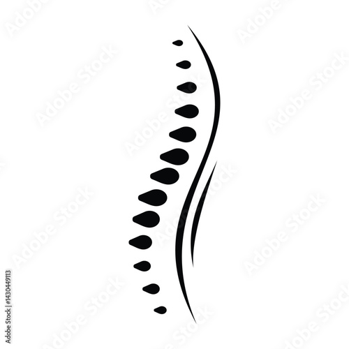 chiropractic bone care simple minimalist logo