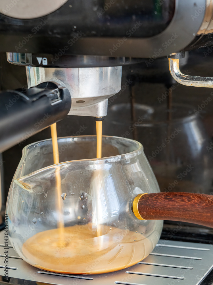 coffee making in the morning
