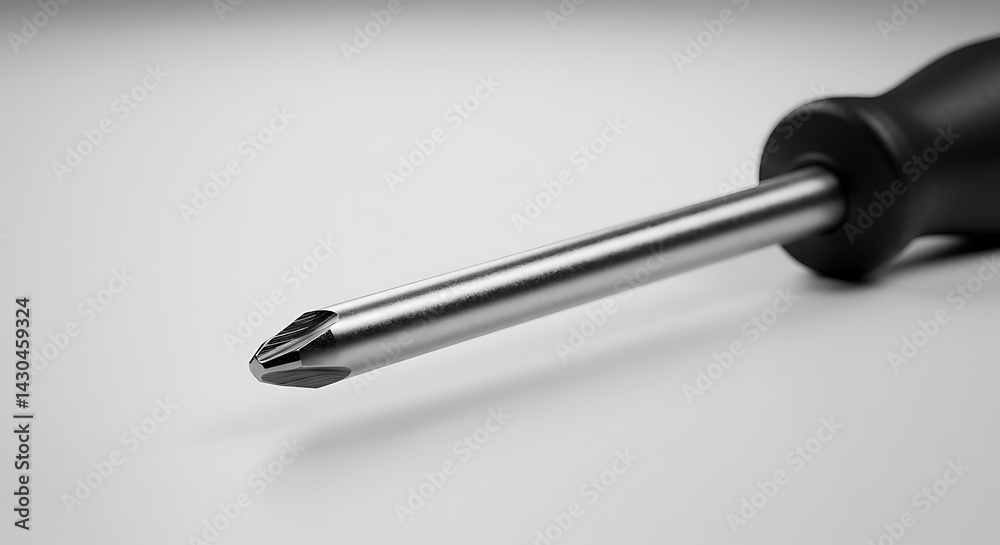 Screwdriver with Phillips Head Close Up Screwdriver with Phillips Head Close Up