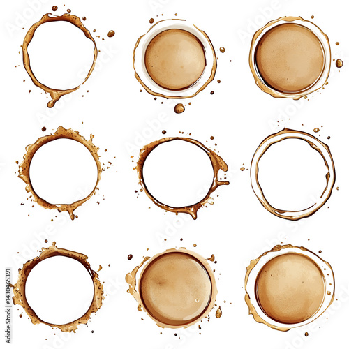 Coffee Rings Splashes and Stains Collection